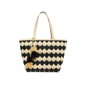 NWOT Black and Cream Tote Bag